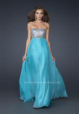 2012 La Femme Prom Dresses 17058.  Available in Aqua, Coral, Lavender, Peacock, White, Yellow